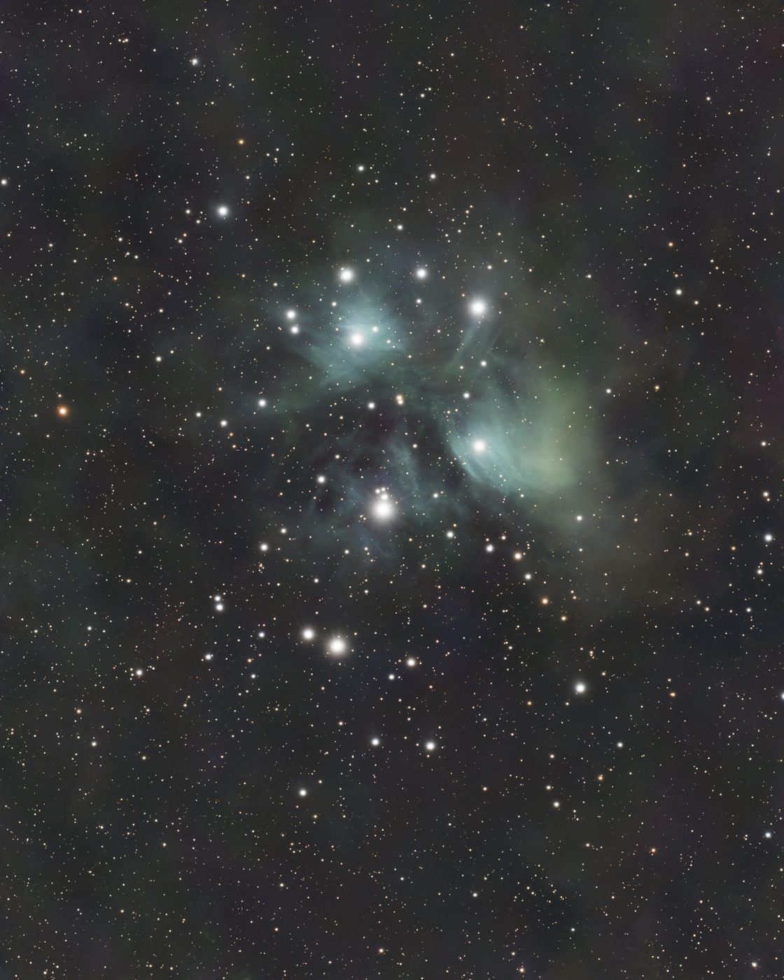 M 45 processed in Nocturne
